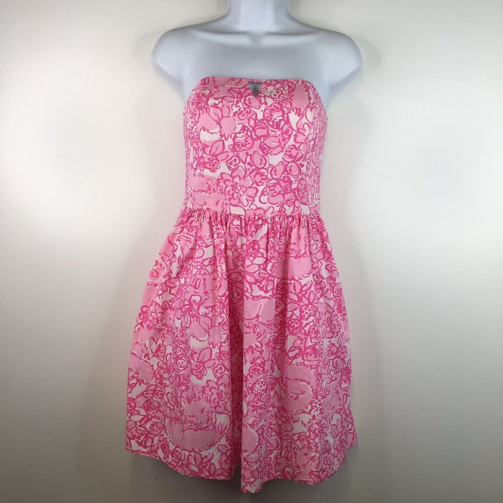 Lilly Pulitzer Richelle She's a Fox Sleeveless Pink Dress  Size 0